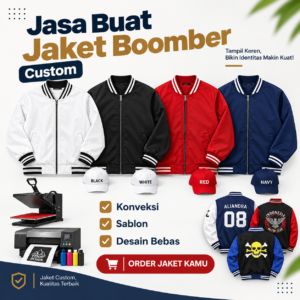Jasa Konveksi Jaket Boomber