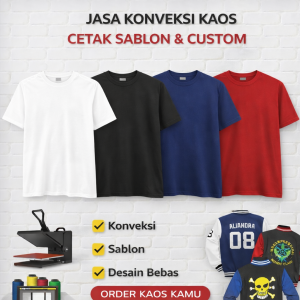 Jasa Konveksi Kaos Combed