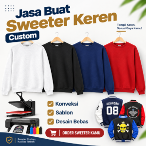 Jasa Konveksi Jaket Sweeter