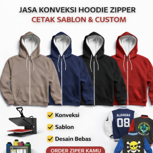 Jasa Konveksi Jaket Zipper