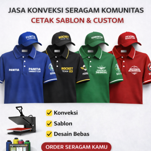 Jasa Konveksi Seragam Komunitas Custom – Sablon & Bordir Berkualitas