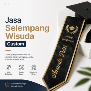 Jasa Pembuatan Selempang Wisuda