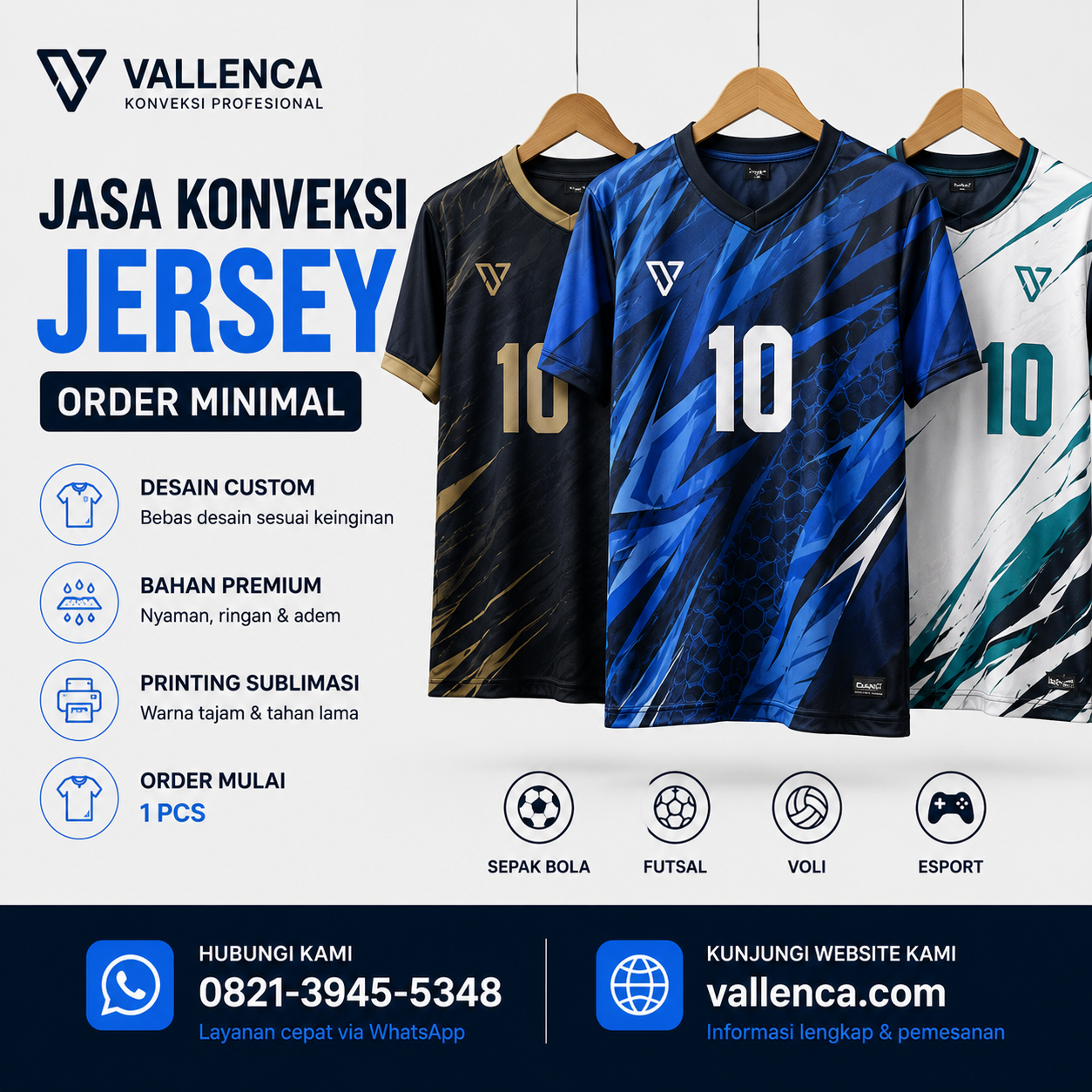 Jasa Konveksi Pembuatan Jersey dengan Order Minimal