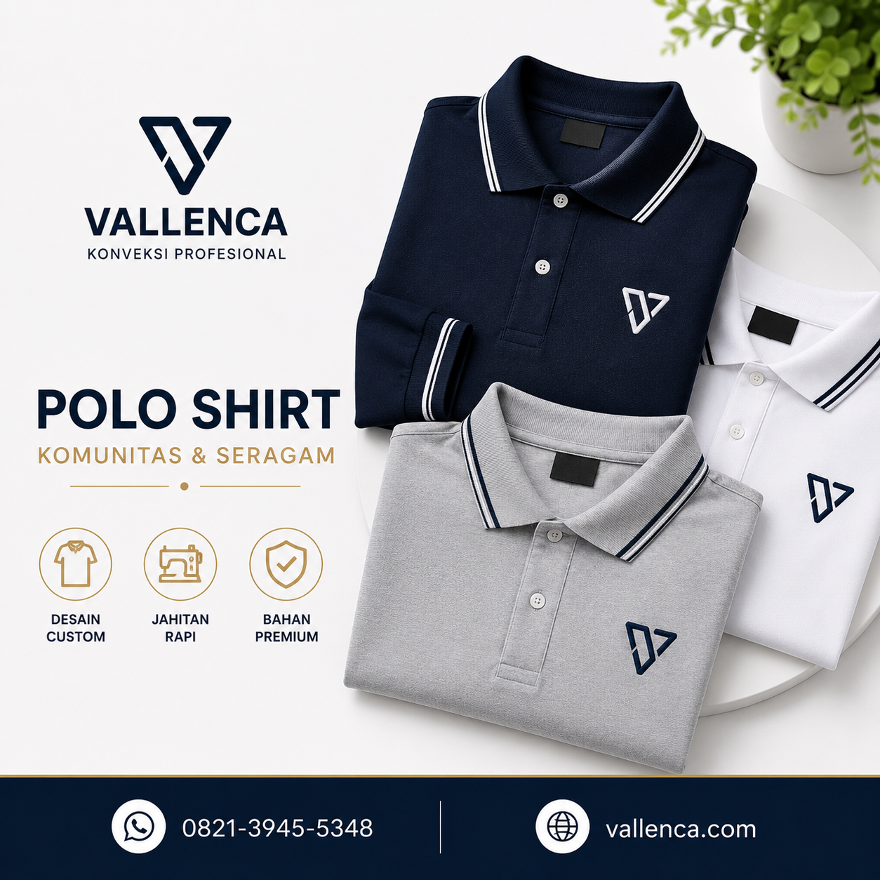 Jasa Konveksi Kaos Polo untuk Komunitas dan Seragam
