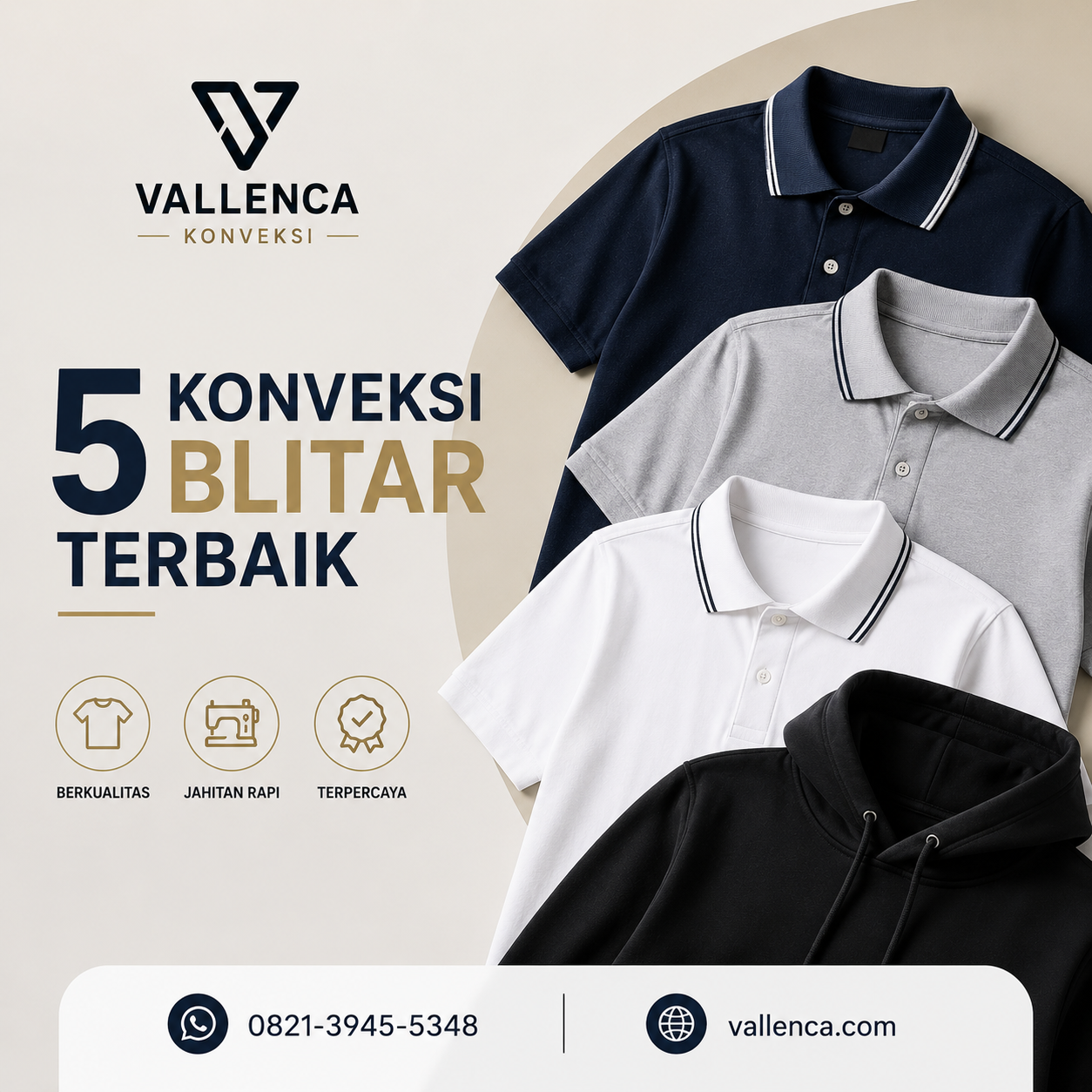 5 Konveksi Blitar Terbaik untuk Seragam, Kaos, Jersey, dan Apparel Custom