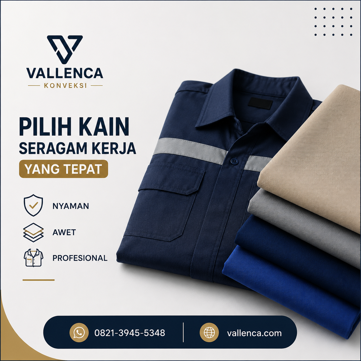 Tips Memilih Kain untuk Seragam Kerja