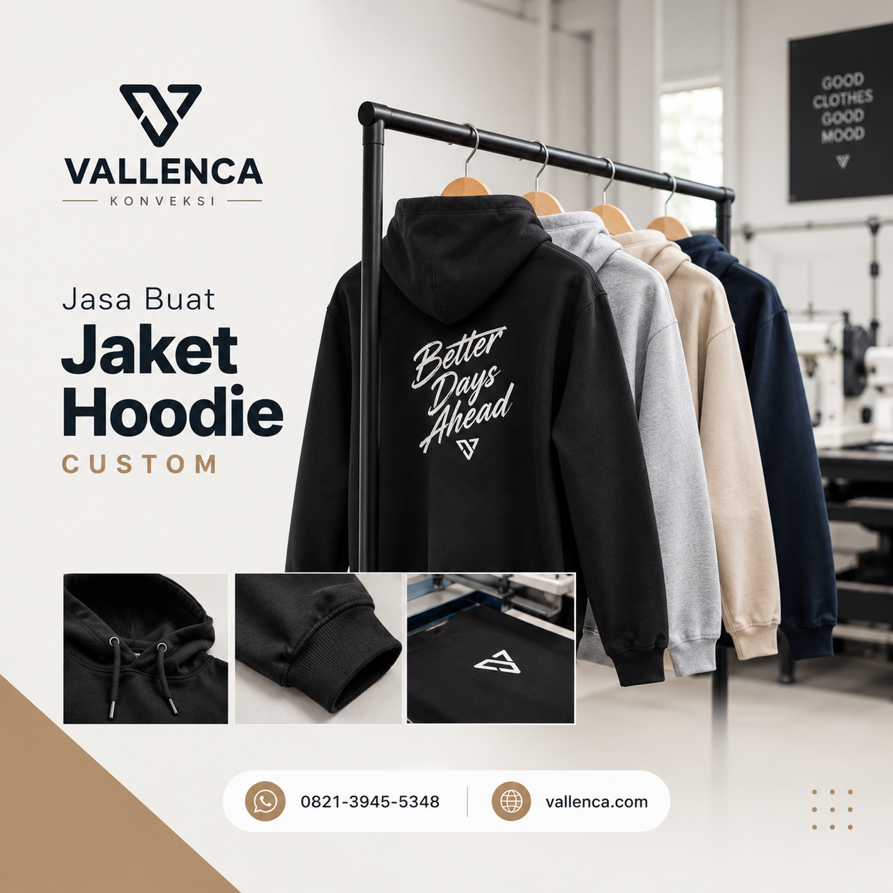 Jasa Buat Jaket Hoodie Custom Berkualitas untuk Komunitas dan Brand