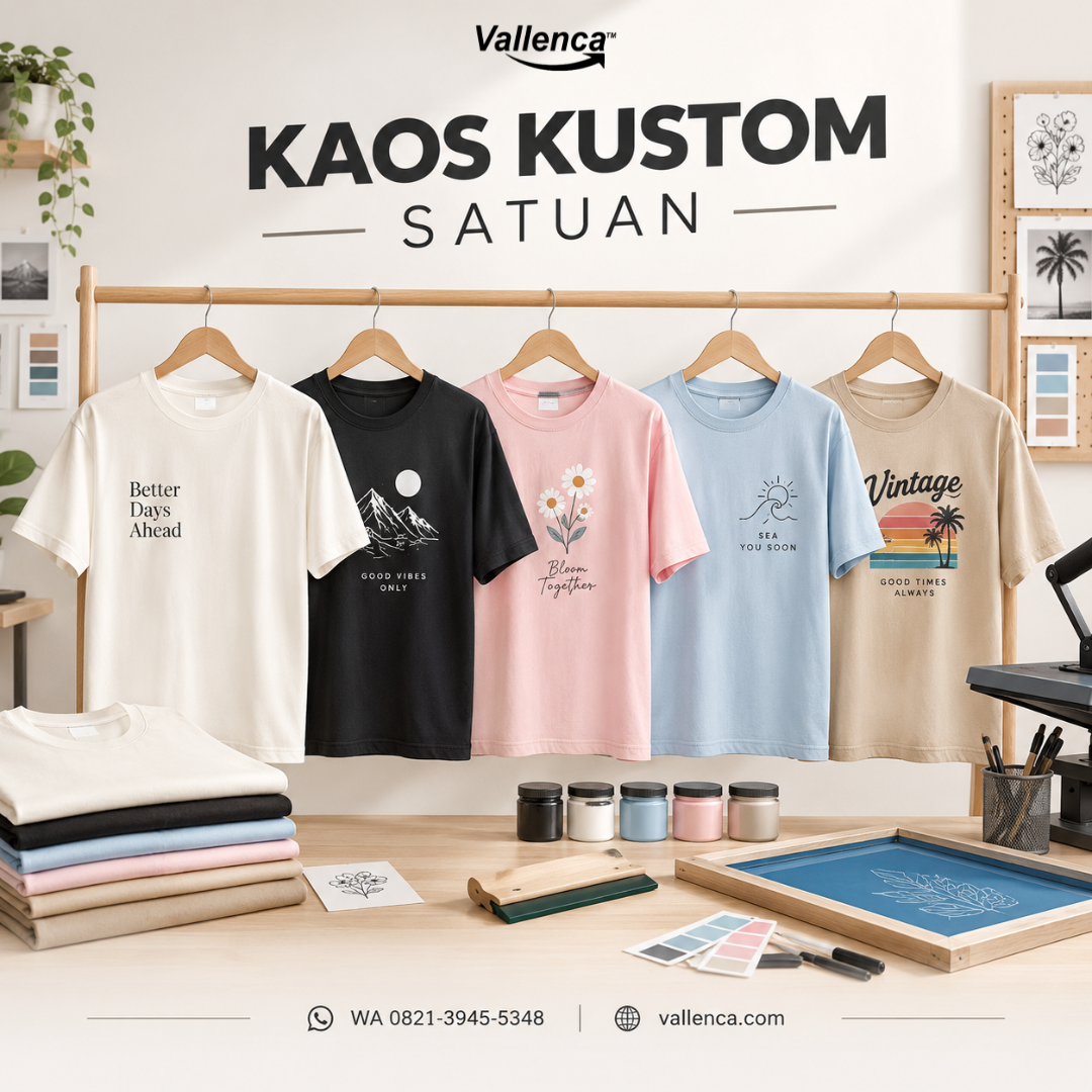 Membuat Desain Kaos Kustom, Jasa Sablon Satuan di Vallenca